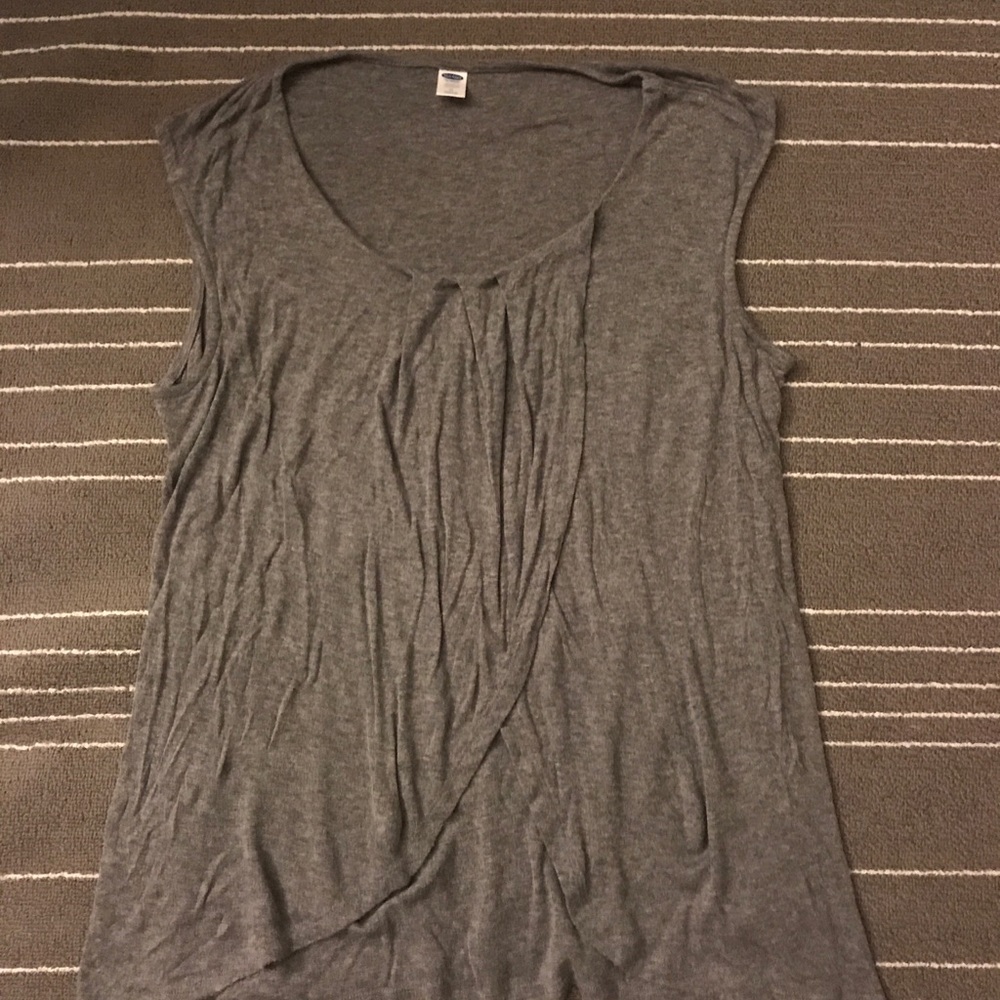 Old Navy Gray Nursing Maternity Sleeveless Top